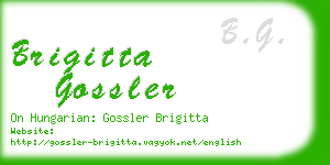 brigitta gossler business card